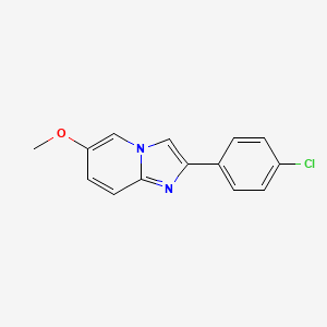 2-(4-Chlorophenyl)-6-methoxyimidazo[1,2-a]pyridine