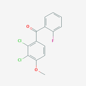 (2,3-Dichloro-4-methoxyphenyl)(2-fluorophenyl)methanone