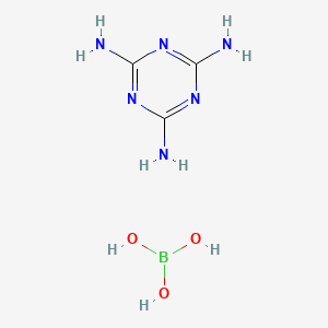 molecular formula C3H9BN6O3 B8473010 Melamine borate CAS No. 53587-44-3