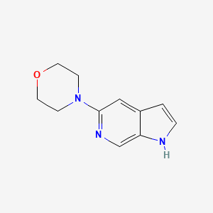 molecular formula C11H13N3O B8473022 5-morpholin-4-yl-1H-pyrrolo[2,3-c]pyridine 