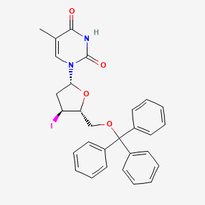 molecular formula C29H27IN2O4 B8473154 3'-deoxy-3'-iodo-5'-O-tritylthymidine CAS No. 25442-44-8