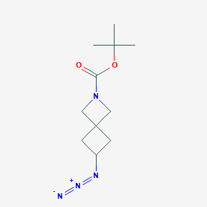 molecular formula C11H18N4O2 B8473350 Tert-butyl 6-azido-2-azaspiro[3.3]heptane-2-carboxylate 