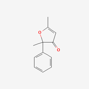 molecular formula C12H12O2 B8473370 2,5-dimethyl-2-phenyl-3(2H)-furanone 