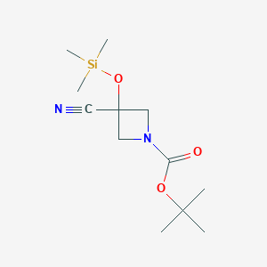 Tert-butyl 3-cyano-3-(trimethylsilyloxy)azetidine-1-carboxylate
