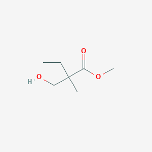 molecular formula C7H14O3 B8473667 Methyl 2-(hydroxymethyl)-2-methylbutanoate 