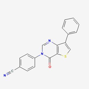 4-(4-Oxo-7-phenylthieno[3,2-d]pyrimidin-3(4H)-yl)benzonitrile