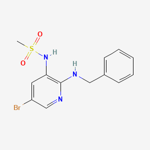 N-{5-bromo-2-[(phenylmethyl)amino]pyridin-3-yl}methanesulfonamide