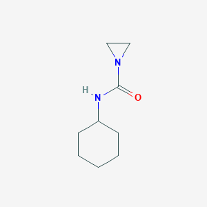 molecular formula C9H16N2O B084737 1-Aziridinecarboxamide, N-cyclohexyl- CAS No. 13311-57-4