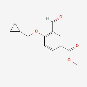 Methyl 4-(cyclopropylmethoxy)-3-formylbenzoate