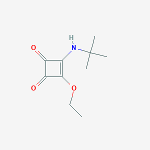 molecular formula C10H15NO3 B8473732 3-Ethoxy-4-tert-butylamino-cyclobut-3-ene-1,2-dione 