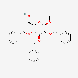 molecular formula C28H32O6 B8473745 methyl 2,3,4-tri-O-benzyl-beta-D-glucopyranoside 