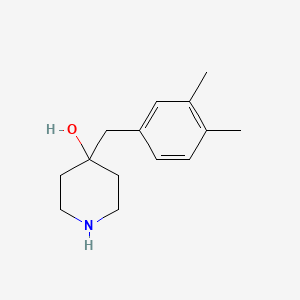 molecular formula C14H21NO B8473771 4-(3,4-Dimethyl-benzyl)-piperidin-4-ol CAS No. 208842-39-1
