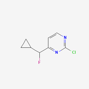 2-Chloro-4-(cyclopropyl(fluoro)methyl)pyrimidine