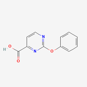 molecular formula C11H8N2O3 B8473921 2-Phenoxy-pyrimidine-4-carboxylic acid 