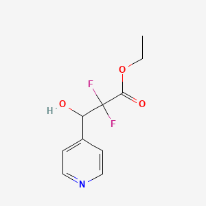 Ethyl alpha,alpha-difluoro-beta-hydroxy-3-(4-pyridinyl)propanoate