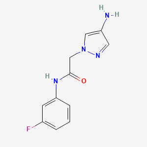 2-(4-amino-1H-pyrazol-1-yl)-N-(3-fluorophenyl)acetamide