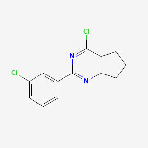 4-chloro-2-(3-chlorophenyl)-6,7-dihydro-5H-cyclopenta[d]pyrimidine