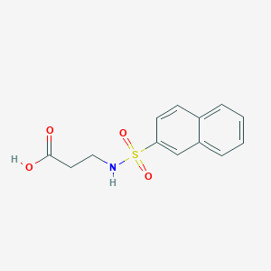 molecular formula C13H13NO4S B008474 3-[(2-Naphthylsulfonyl)amino]propanoic acid CAS No. 100394-14-7