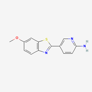 5-(6-Methoxy-1,3-benzothiazol-2-yl)pyridin-2-amine