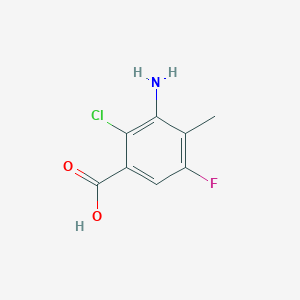 3-Amino-2-chloro-5-fluoro-4-methylbenzoic acid
