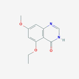 molecular formula C11H12N2O3 B8474028 5-(ethyloxy)-7-(methyloxy)-4(1H)-quinazolinone 