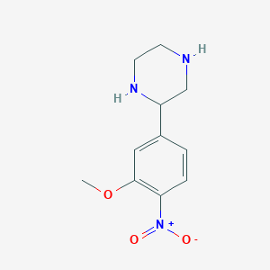 Piperazine,2-(3-methoxy-4-nitrophenyl)-