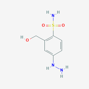 4-Hydrazinyl-2-(hydroxymethyl)benzenesulfonamide