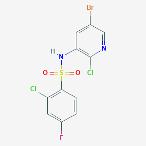 N-(5-bromo-2-chloropyridin-3-yl)-2-chloro-4-fluorobenzenesulfonamide