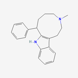 molecular formula C21H24N2 B8474158 3-Methyl-7-phenyl-1,2,3,4,5,6,7,8-octahydroazonino[5,4-b]indole 