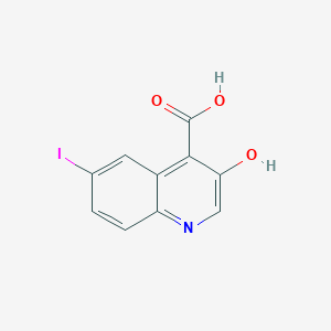 molecular formula C10H6INO3 B8474219 3-Hydroxy-6-iodoquinoline-4-carboxylic acid CAS No. 854860-37-0