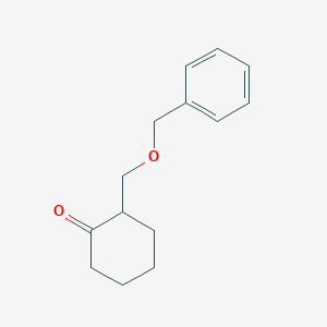 molecular formula C14H18O2 B8474280 Cyclohexanone, 2-[(phenylmethoxy)methyl]- CAS No. 76886-31-2