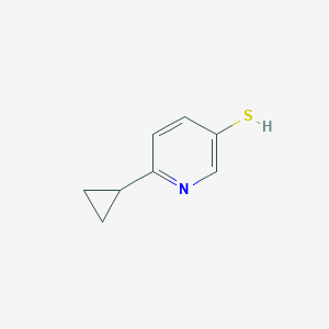 molecular formula C8H9NS B8474297 6-Cyclopropylpyridine-3-thiol 