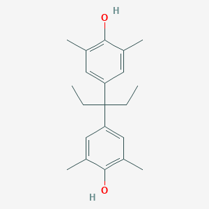 molecular formula C21H28O2 B084743 4-[1-Ethyl-1-(4-hydroxy-3,5-dimethylphenyl)propyl]-2,6-dimethylphenol CAS No. 13044-18-3