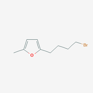 molecular formula C9H13BrO B8474317 Furan, 2-(4-bromobutyl)-5-methyl- 
