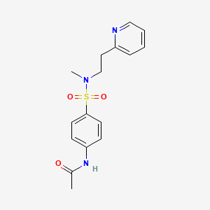 N-(4-{methyl[2-(pyridin-2-yl)ethyl]sulfamoyl}phenyl)acetamide