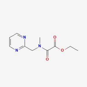 molecular formula C10H13N3O3 B8474554 ethyl 2-[methyl(pyrimidin-2-ylmethyl)amino]-2-oxoacetate 