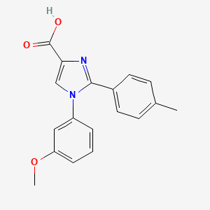 1-(3-Methoxyphenyl)-2-(4-methylphenyl)-1H-imidazole-4-carboxylic acid