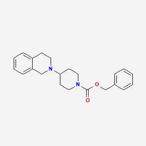 molecular formula C22H26N2O2 B8474773 benzyl 4-(3,4-dihydro-1H-isoquinolin-2-yl)piperidine-1-carboxylate 