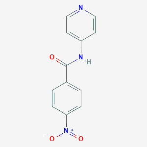 molecular formula C12H9N3O3 B084748 Pyridine, 4-(p-nitrobenzamido)- CAS No. 13160-58-2