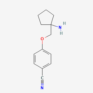 4-(1-Aminocyclopentylmethoxy)benzonitrile