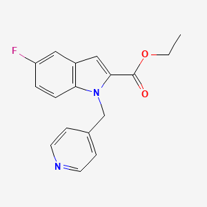 ethyl 5-fluoro-1-[(pyridin-4-yl)methyl]-1H-indole-2-carboxylate