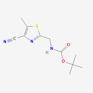 4-Cyano-2-(n-boc-aminomethyl)-5-methylthiazole