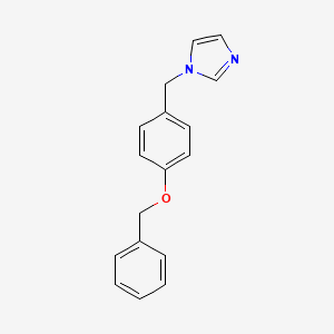 1-{[4-(Benzyloxy)phenyl]methyl}-1H-imidazole