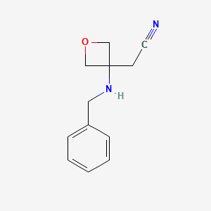 3-(Benzylamino)oxetan-3-acetonitrile