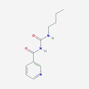 molecular formula C11H15N3O2 B084750 N-Butyl-N'-nicotinoylurea CAS No. 14008-58-3