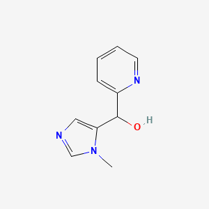 molecular formula C10H11N3O B8475006 (1-Methyl-1H-imidazol-5-yl)(pyridin-2-yl)methanol 