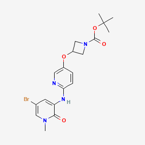 tert-Butyl 3-(6-(5-Bromo-1-methyl-2-oxo-1,2-dihydropyridin-3-ylamino)pyridin-3-yloxy)azetidine-1-carboxylate