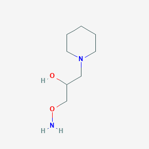 molecular formula C8H18N2O2 B8475025 O-(2-hydroxy-3-piperidino-propyl)-hydroxylamine 