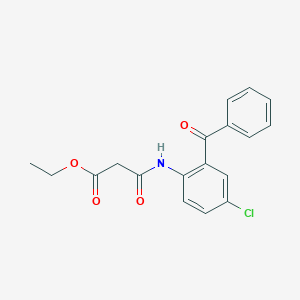 Ethyl 3-(2-benzoyl-4-chloroanilino)-3-oxopropanoate