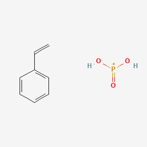 molecular formula C8H10O3P+ B8475075 Vinyl benzene phosphonate 